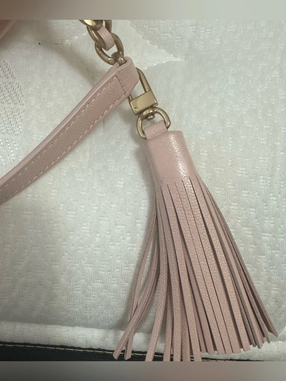 TORY BURCH Blush Fleming Soft Grain Small Convertible Shoulder Bag